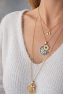 Çifte Mutluluk Altın Kolye Ucu